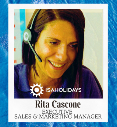 Rita Cascone, Vertriebs- und Marketingmanagerin bei ISAHolidays, mit internationaler Erfahrung.